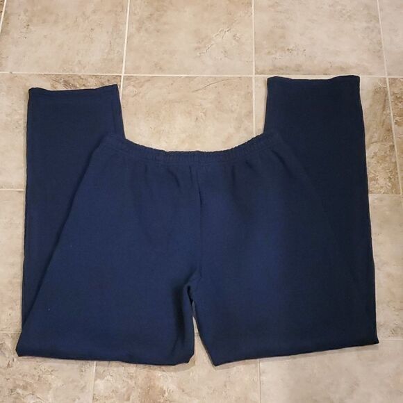 Men's Gildan heavy blend navy blue sweatpants - Picture 4 of 6